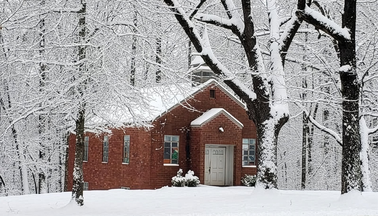 Old McKee's Chapel in winter