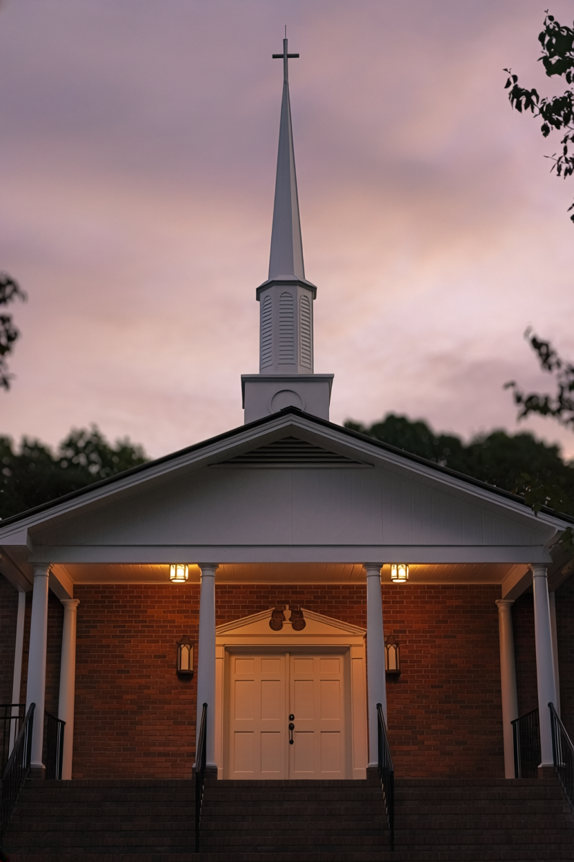 McKee's Chapel at sunset